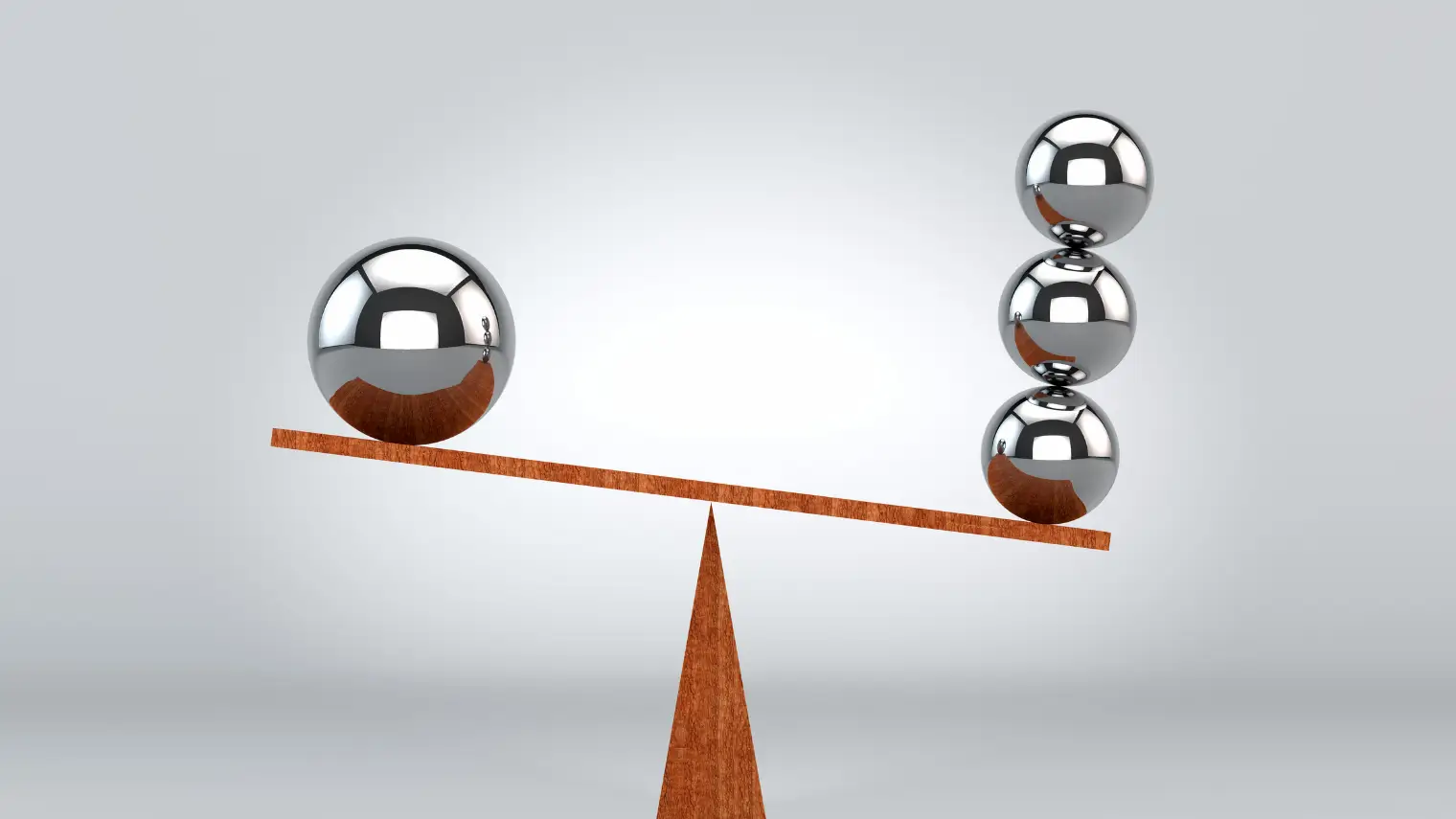 Balance concept with weights, range construction in poker.