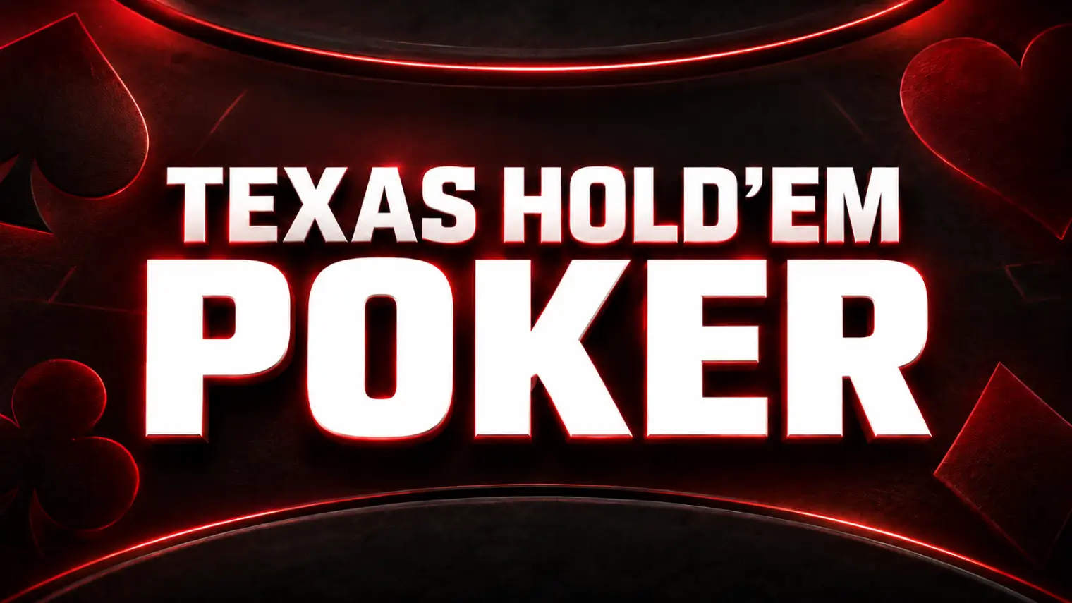 Texas Hold’em poker title graphic.